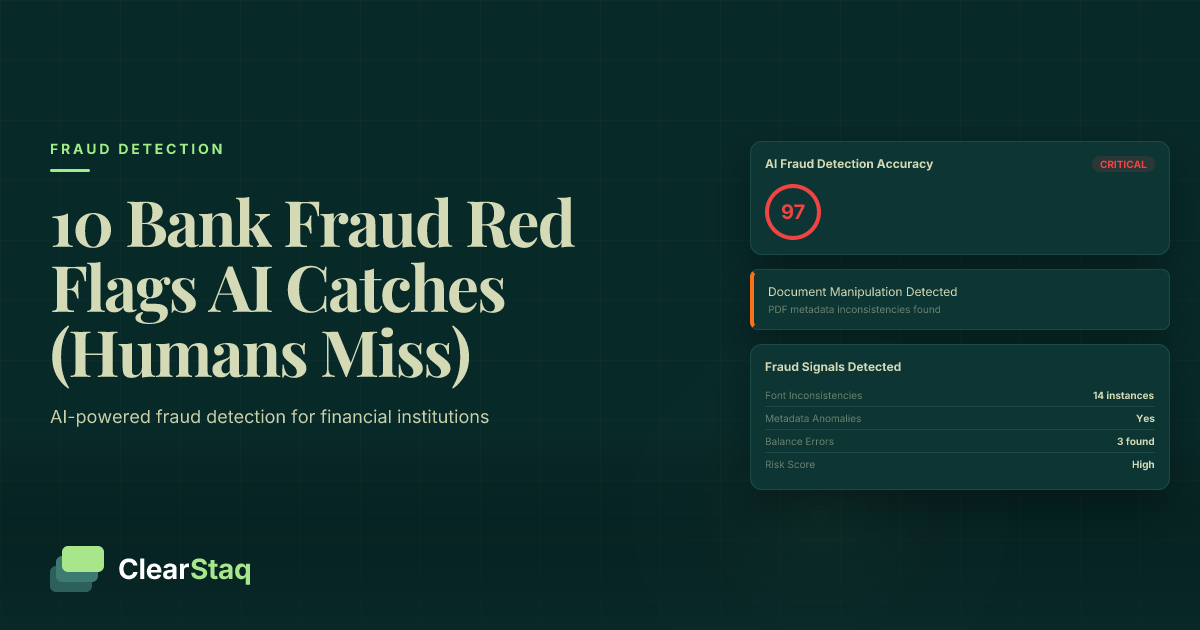 10 Bank Statement Fraud Red Flags That AI Catches but Humans Miss