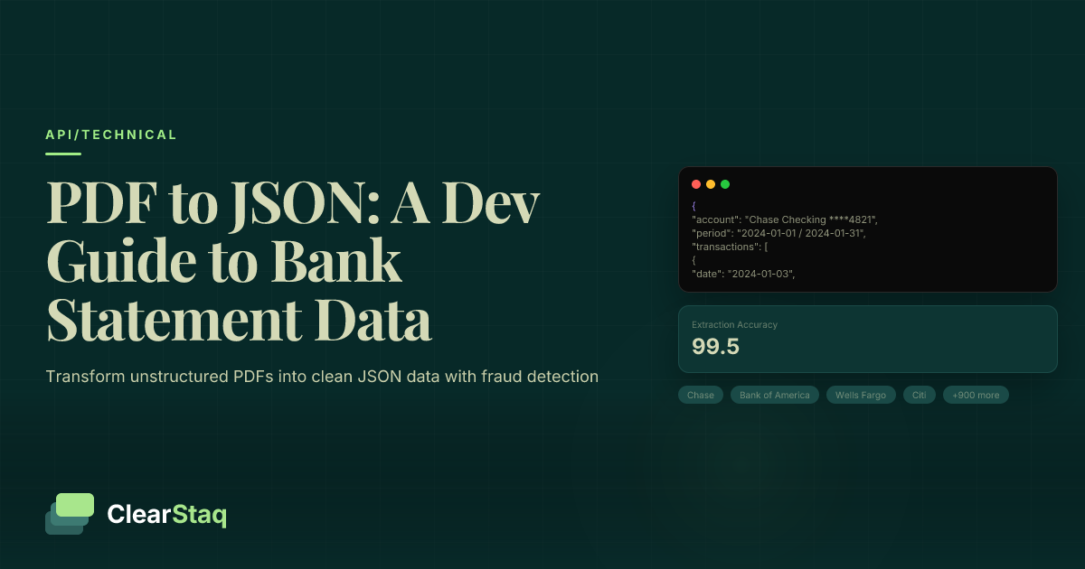 From PDF to JSON: A Developers Guide to Structured Bank Statement Data
