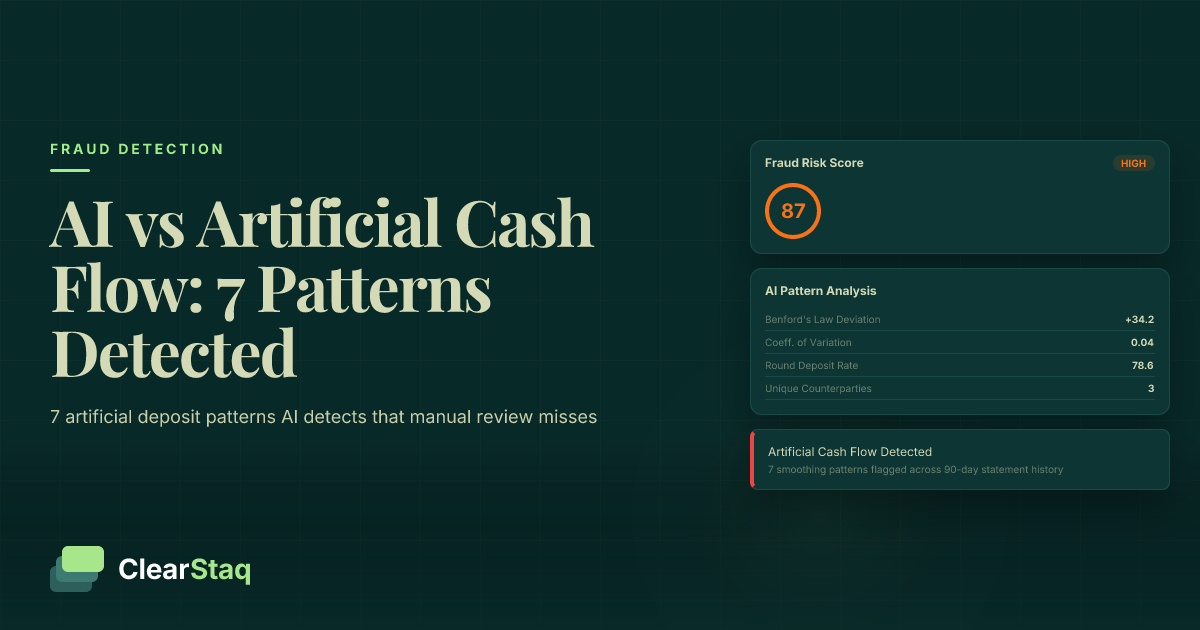 Revenue Smoothing vs Real Growth: How AI Detects Artificial Cash Flow Patterns