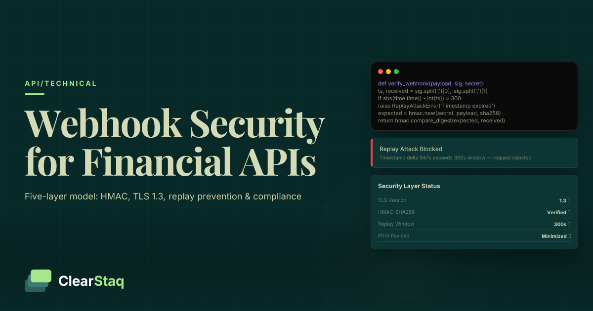 Webhook Security for Financial APIs: Protecting Bank Statement Data in Transit